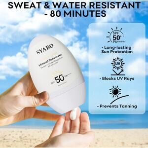 Syabo UVA + UVB Mineral Sunscreen SPF 50 PA ++++ 50 ml / 1.7 fl oz